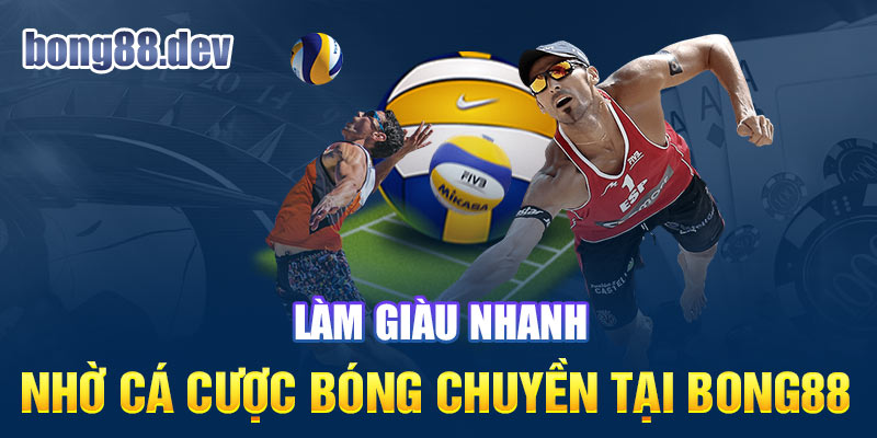 Làm giàu nhanh nhờ cá cược bóng chuyển tại Bong88